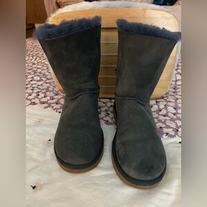 UGG Navy Blue Winter Boots with Sheepskin Lining